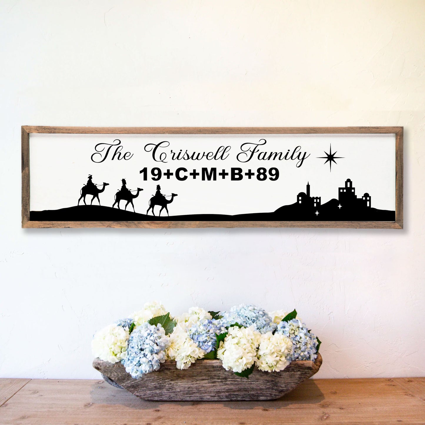 Custom Family Christmas Sign - Amazing Faith Designs