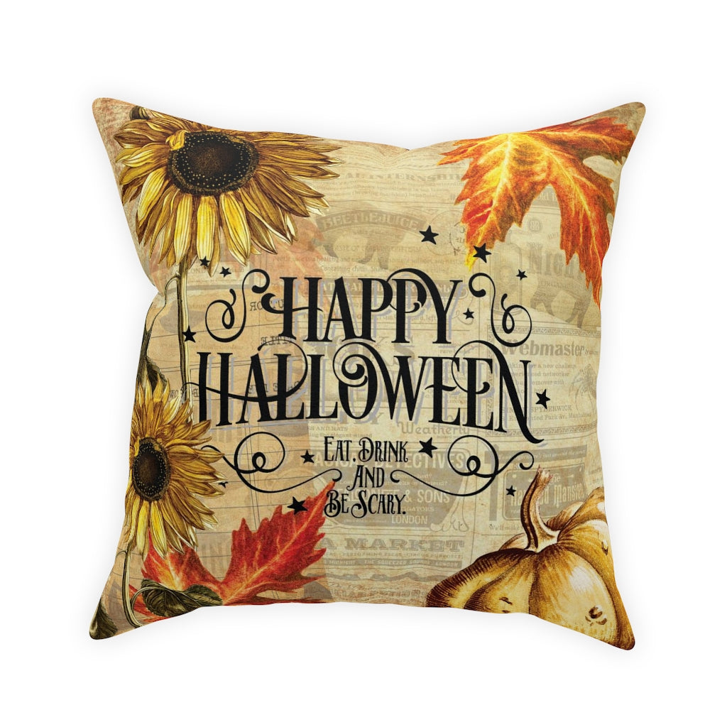 Vintage Halloween Throw Pillow Printify
