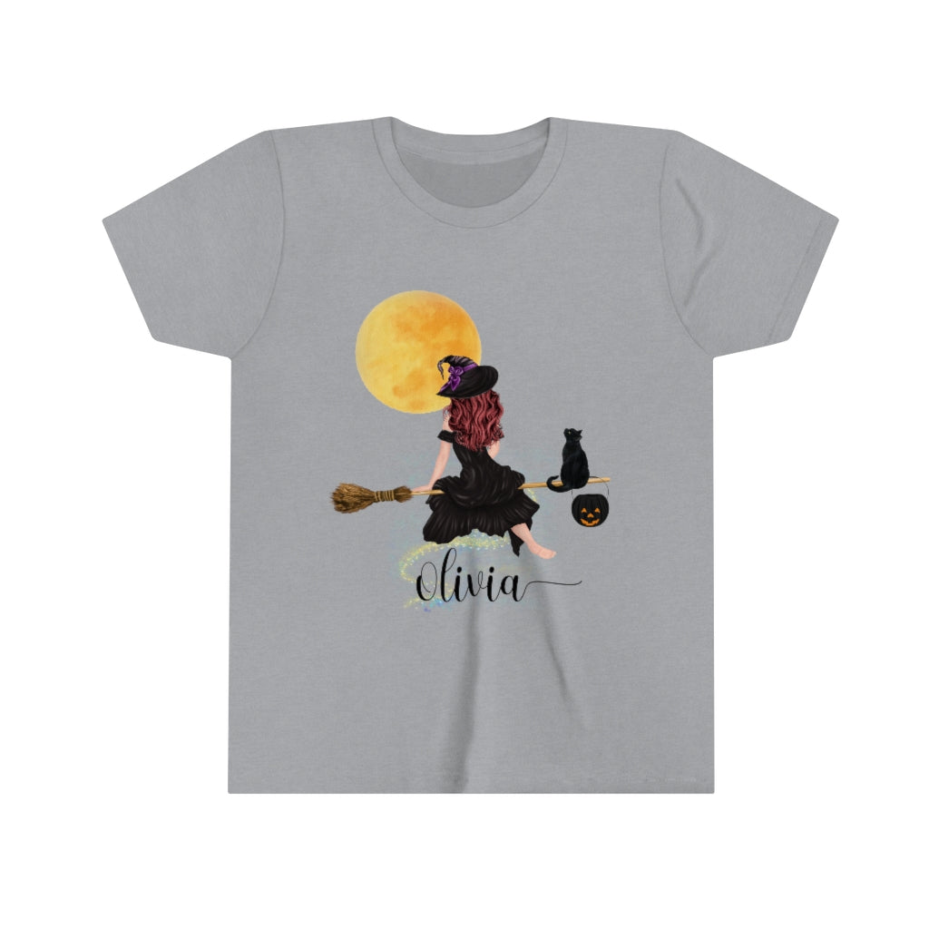 Halloween Witch Personalized Youth Child's T-shirt S M L XL | October shirt, Custom Halloween Shirt Printify