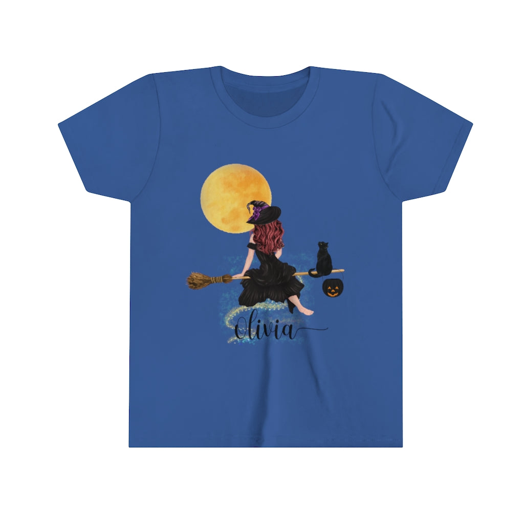 Halloween Witch Personalized Youth Child's T-shirt S M L XL | October shirt, Custom Halloween Shirt Printify