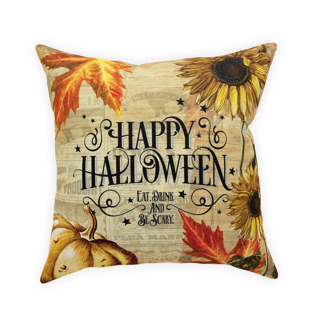 Vintage Halloween Throw Pillow - Amazing Faith Designs