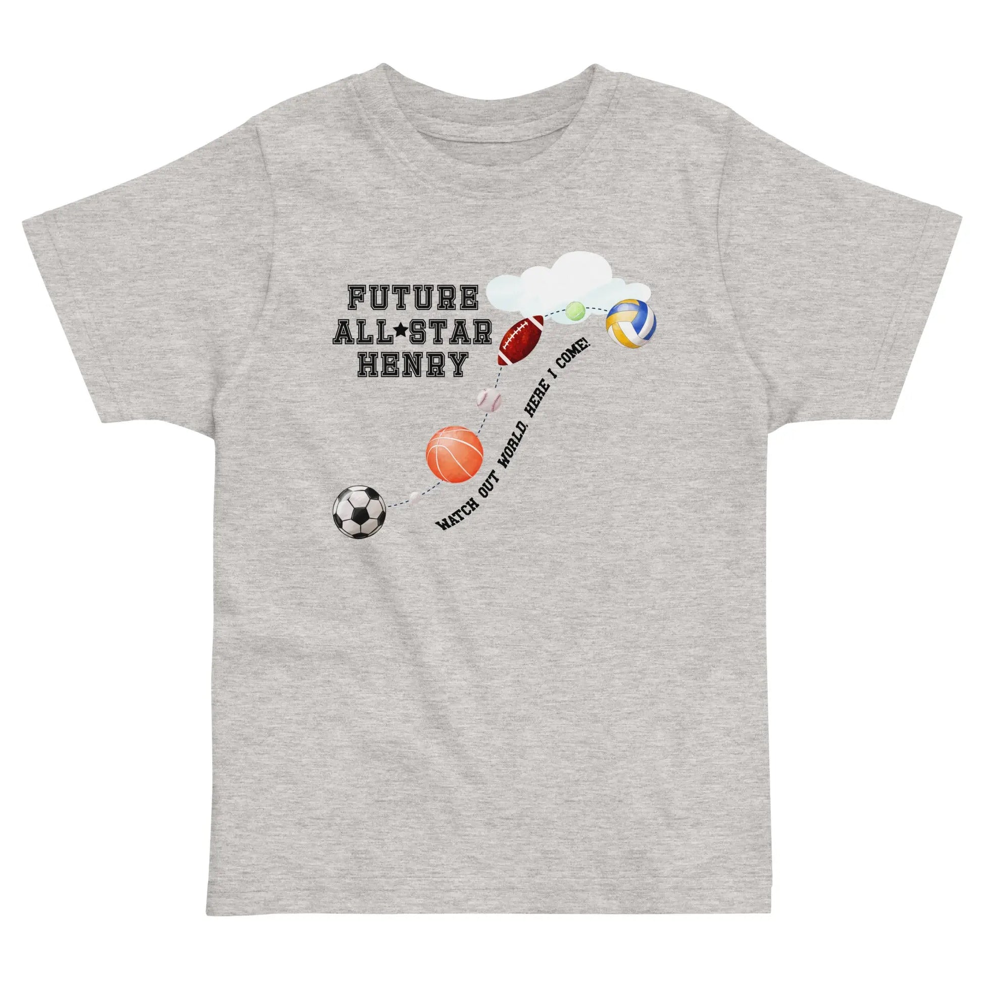 All Star Sports Personalized Toddler T-shirt Amazing Faith Designs