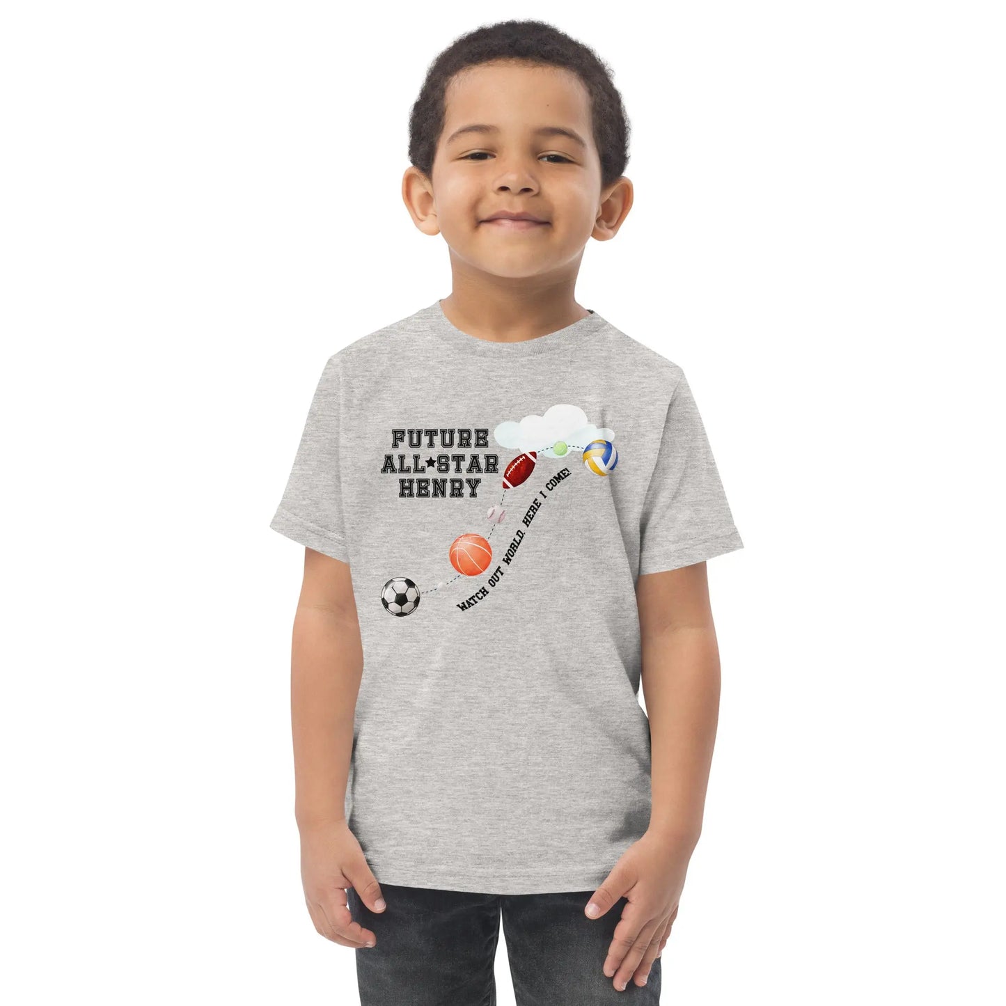 All Star Sports Personalized Toddler T-shirt Amazing Faith Designs