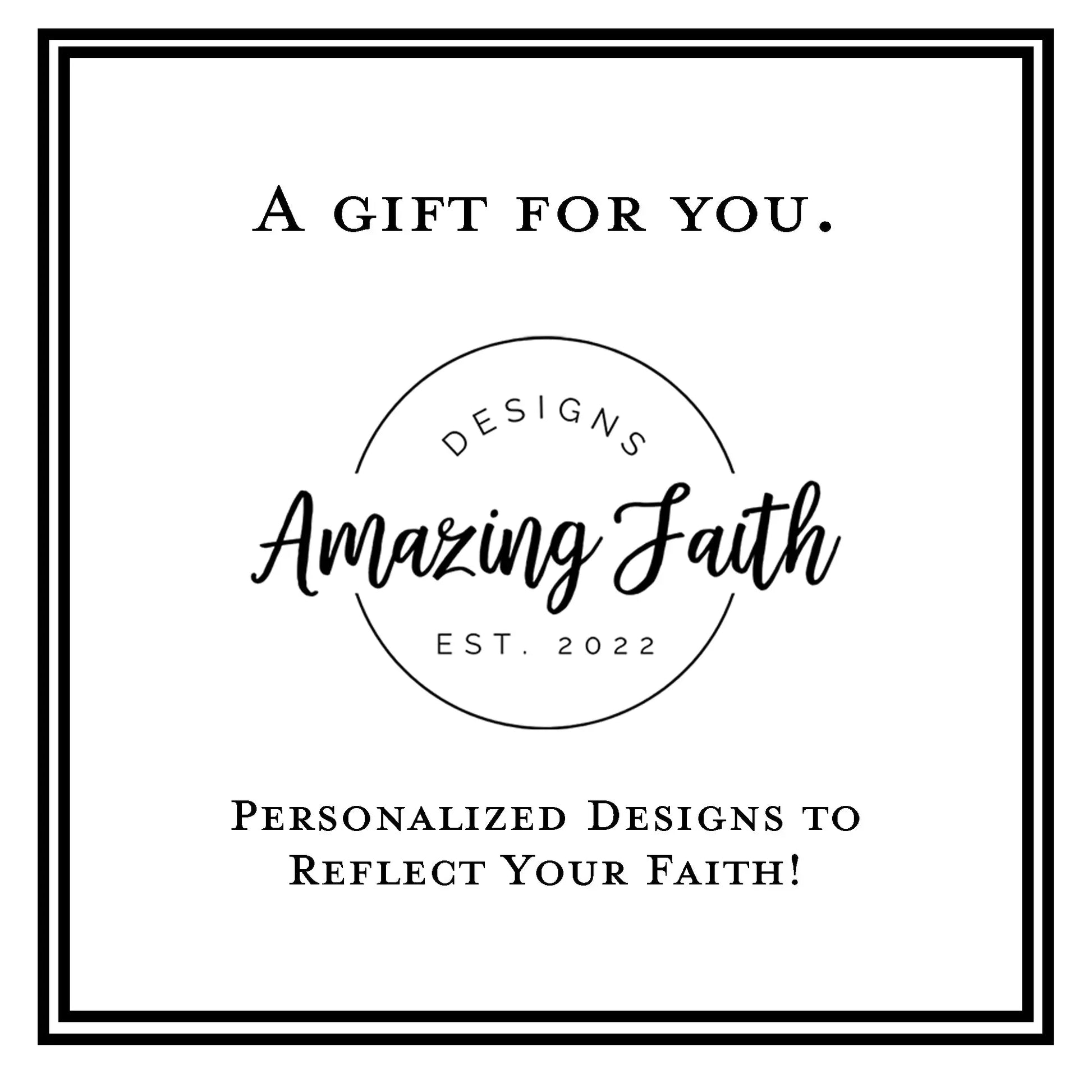 Amazing Faith Designs Gift Card Amazing Faith Designs