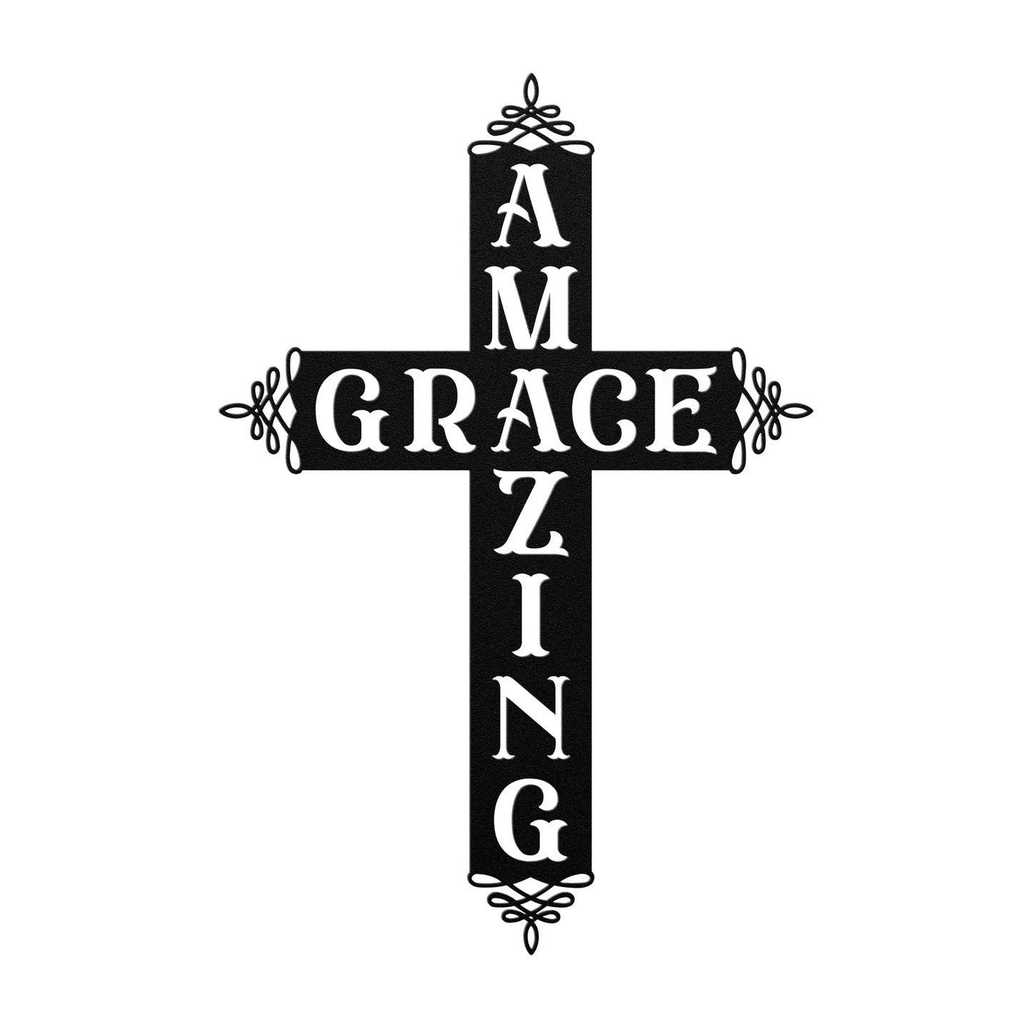 Amazing Grace Metal Cross teelaunch