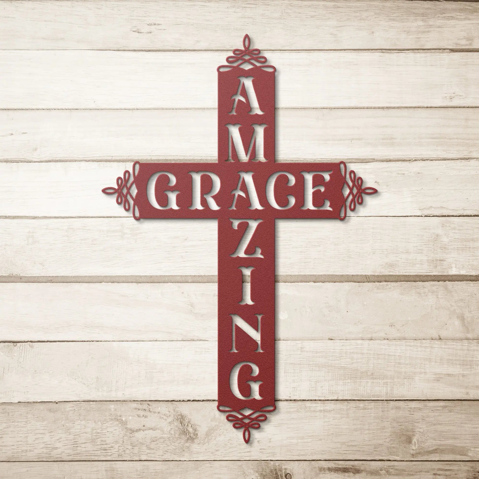 Amazing Grace Metal Cross teelaunch