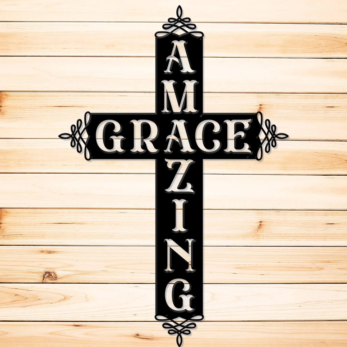 Amazing Grace Metal Cross teelaunch