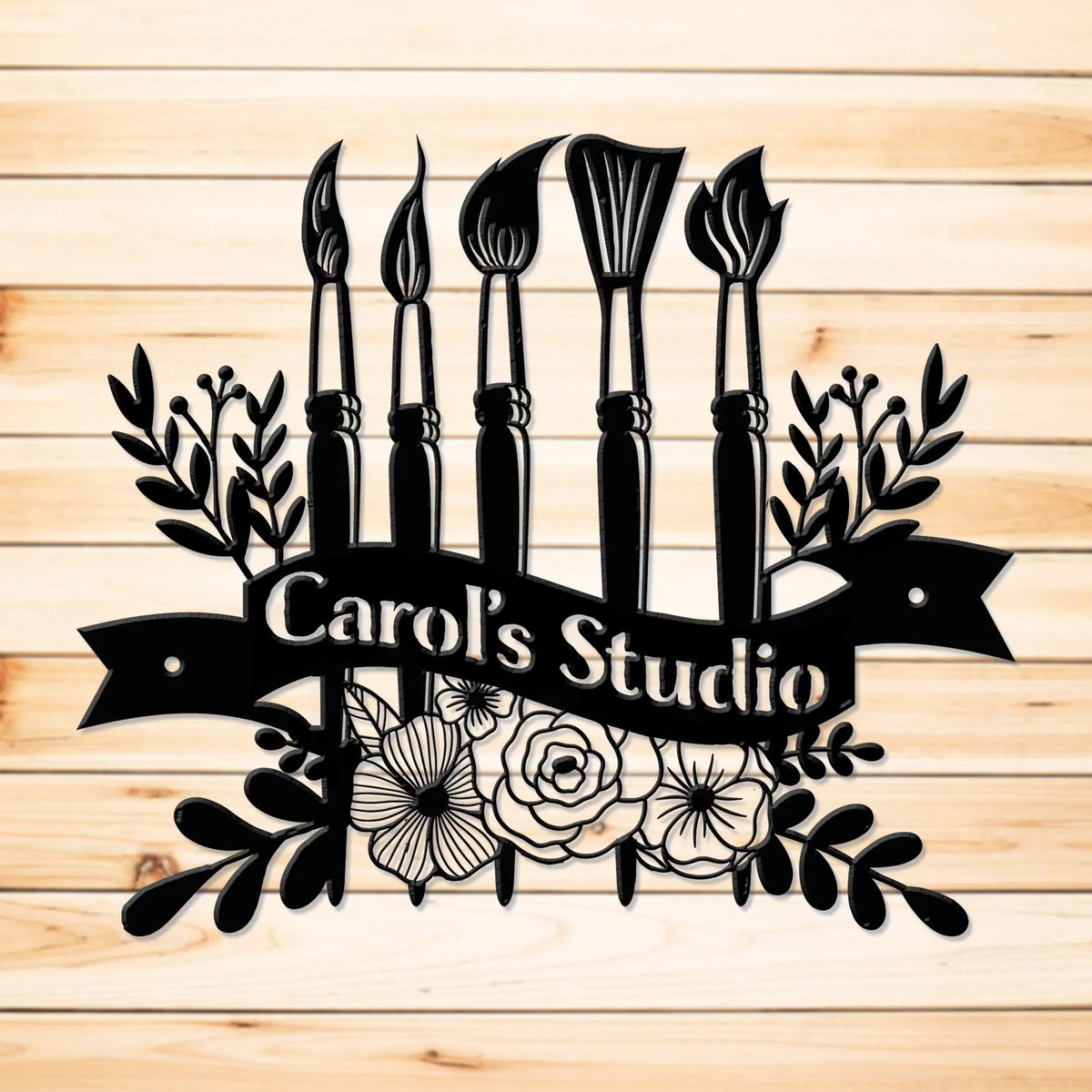 Sign Rt Art Studio Signs Personalized Art Studio Metal Sign Monogram Metal