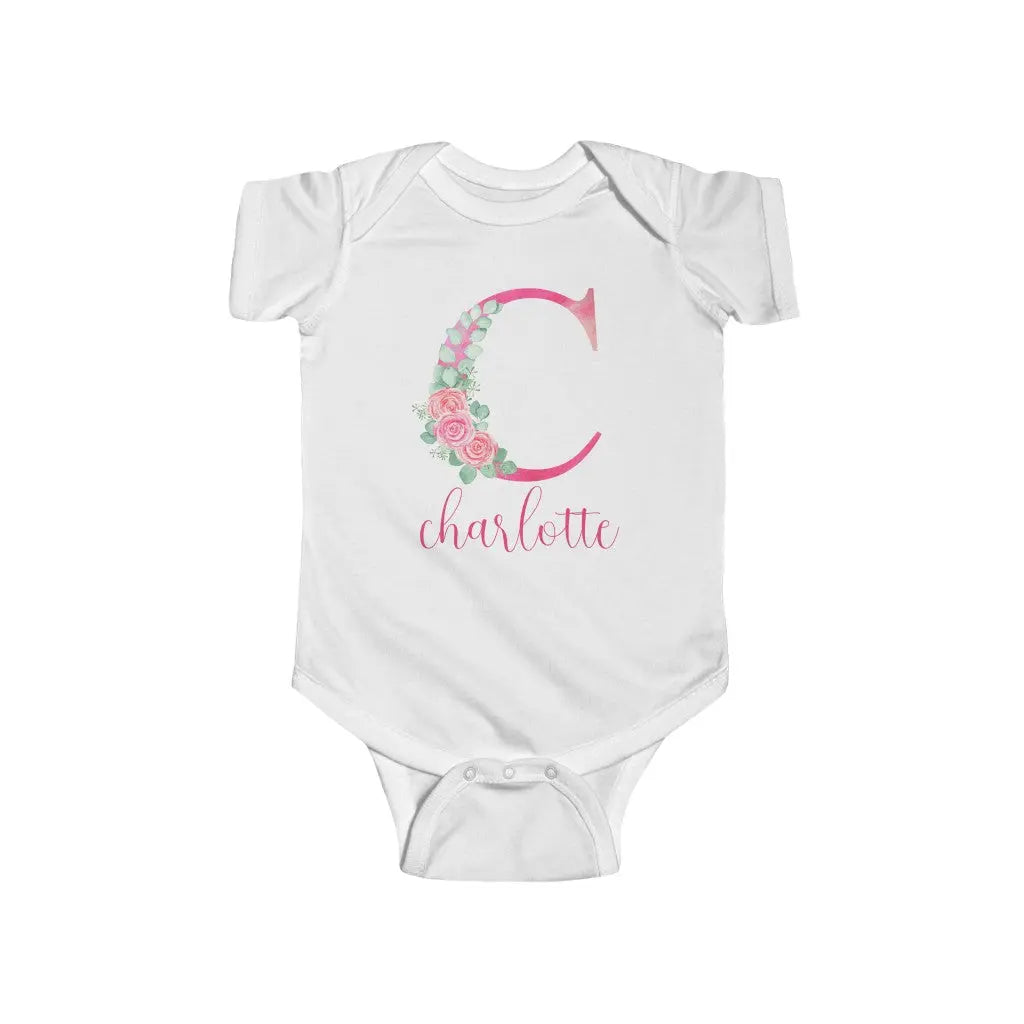 Monogrammed baby best sale girl onesies