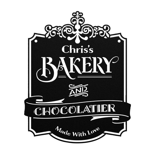 Bakery and Chocolatier Metal Sign teelaunch