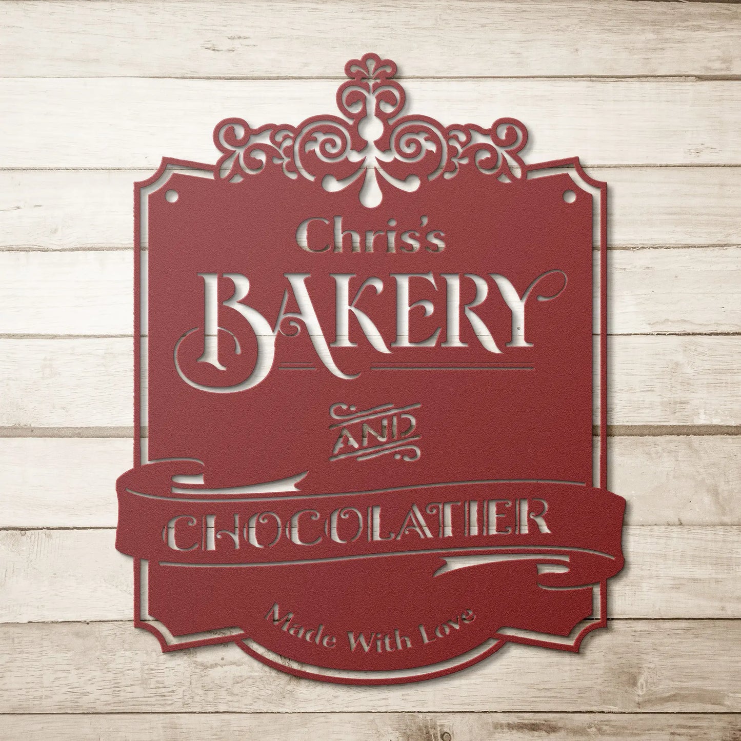 Bakery and Chocolatier Metal Sign teelaunch
