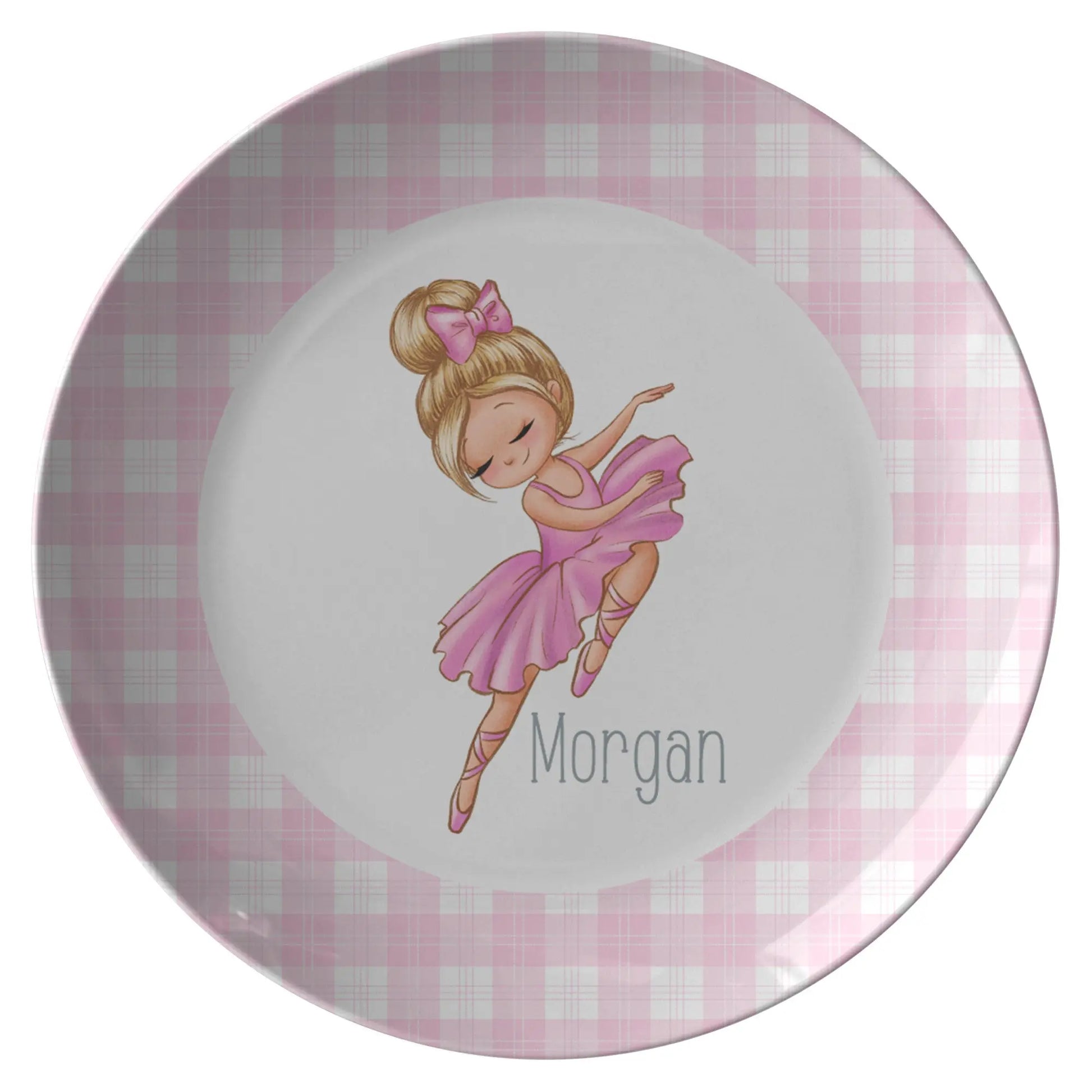 Ballerina Personalized Plate for Kids - Gift for Dancer teelaunch