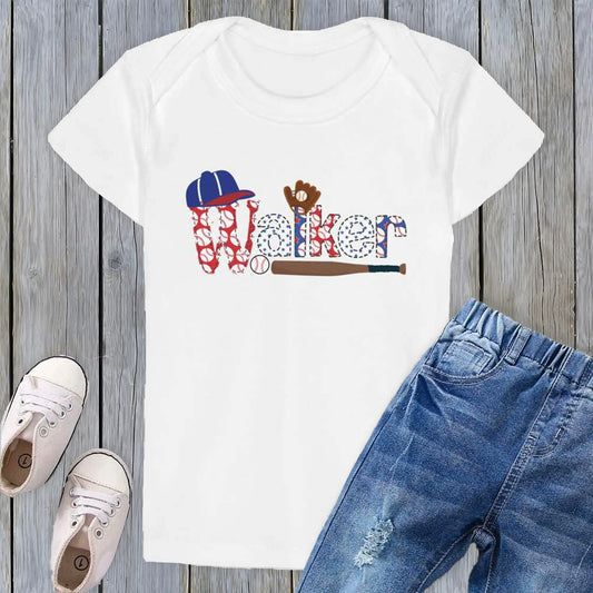 Baseball Personalized Organic Baby T-Shirt SPOD