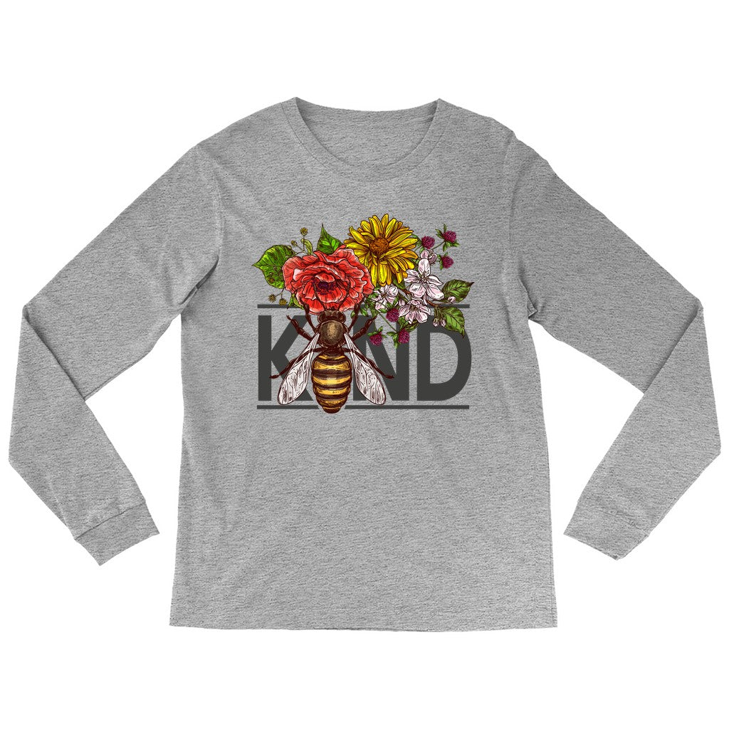 Bee Kind Long Sleeve Shirt Amazing Faith Designs