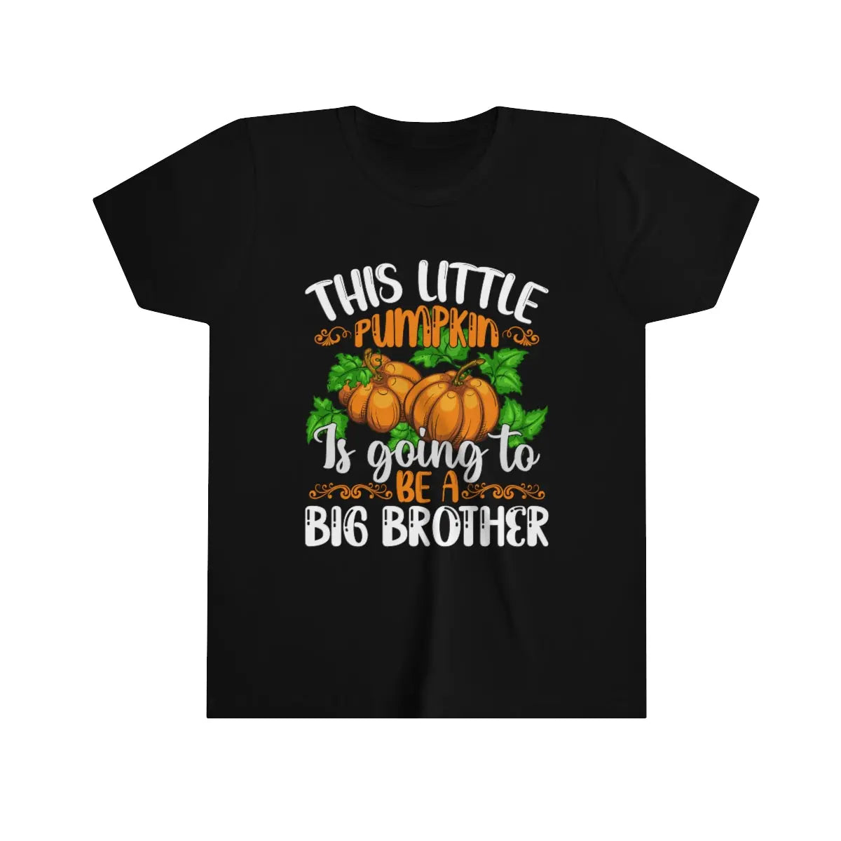 Big Brother Pumpkin Youth Child's T-shirt S M L XL | Fall Shirt, Custom Halloween Shirt Printify