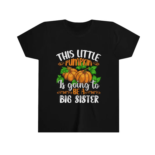 Big Sister Pumpkin Youth Child's T-shirt S M L XL | Fall Shirt, Custom Halloween Shirt Printify