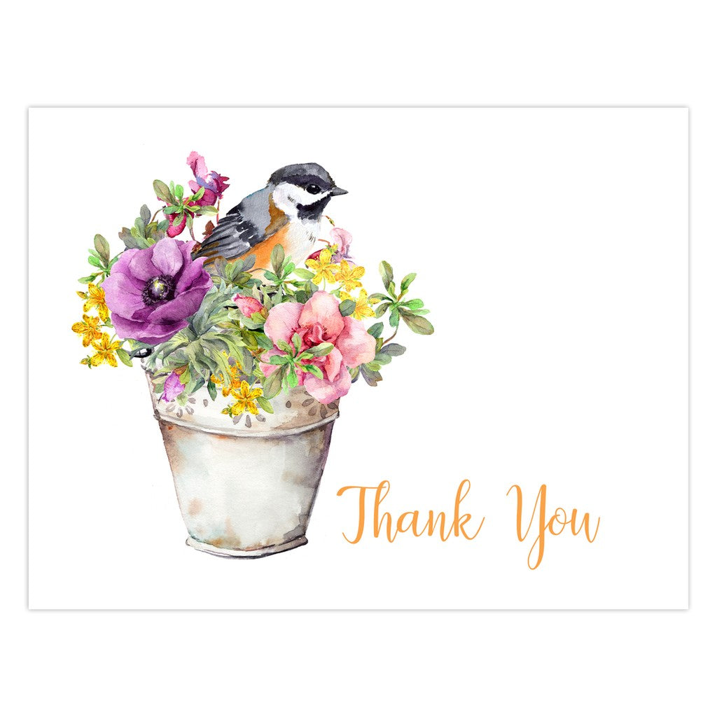 Bird & Flowers Thank You Cards Amazing Faith Designs