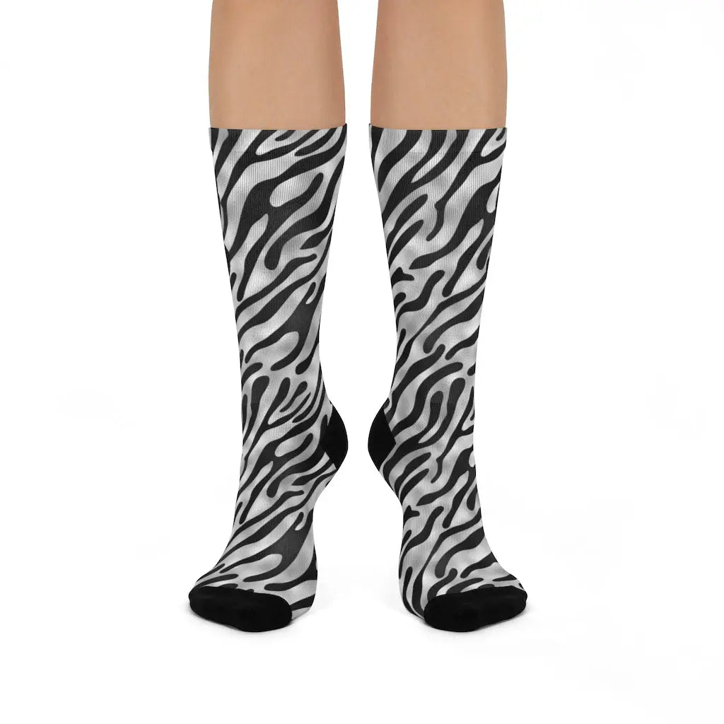 Blessed Beyond Measure Christian socks, Religious Socks, Women's cute socks | Zebra Print Socks Printify