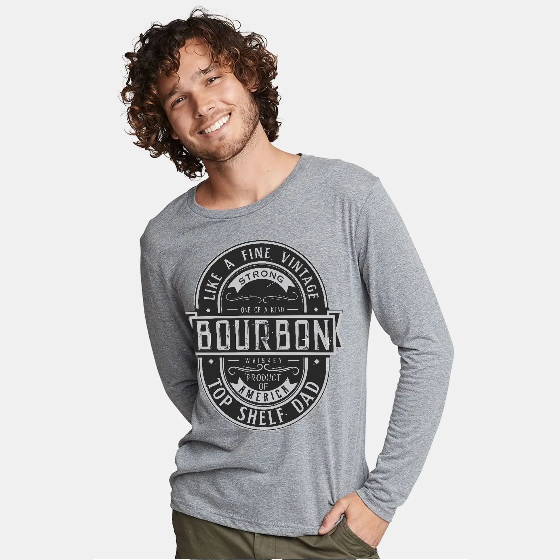 Bourbon Dad Tri-Blend Long Sleeve Shirt Amazing Faith Designs