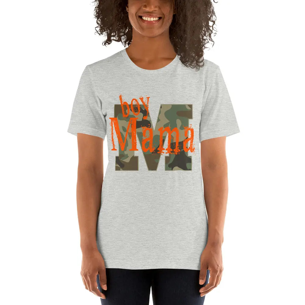Boy Mama Camo Name t-shirt - Mom and Son Matching Shirts Amazing Faith Designs