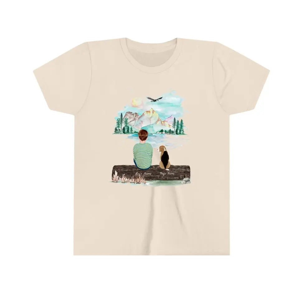 Boy and His Dog Tshirt - Personalized Printify