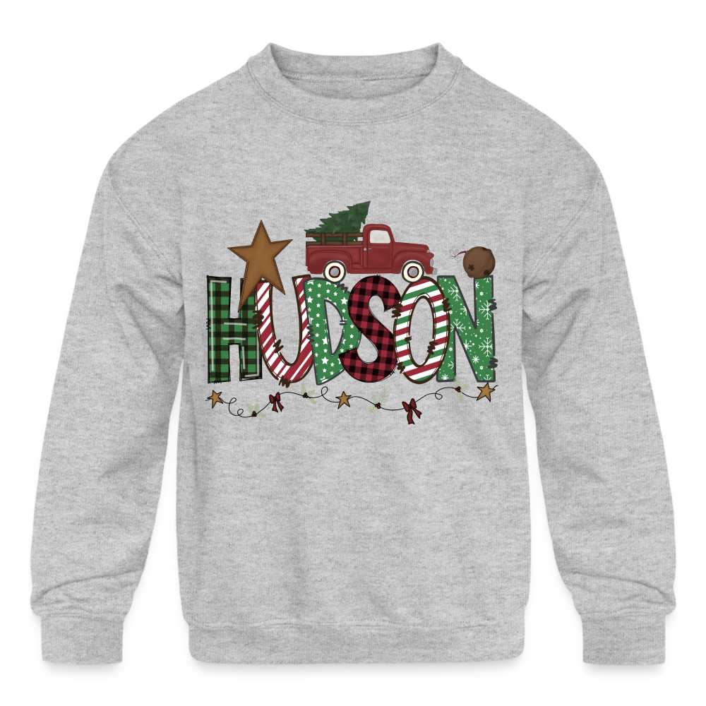 Boys Name Christmas Sweatshirt - Personalized Sweatshirt SPOD