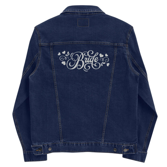 Bride Embroidered Denim Jacket Amazing Faith Designs