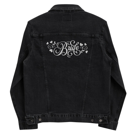 Bride Embroidered Denim Jacket Amazing Faith Designs