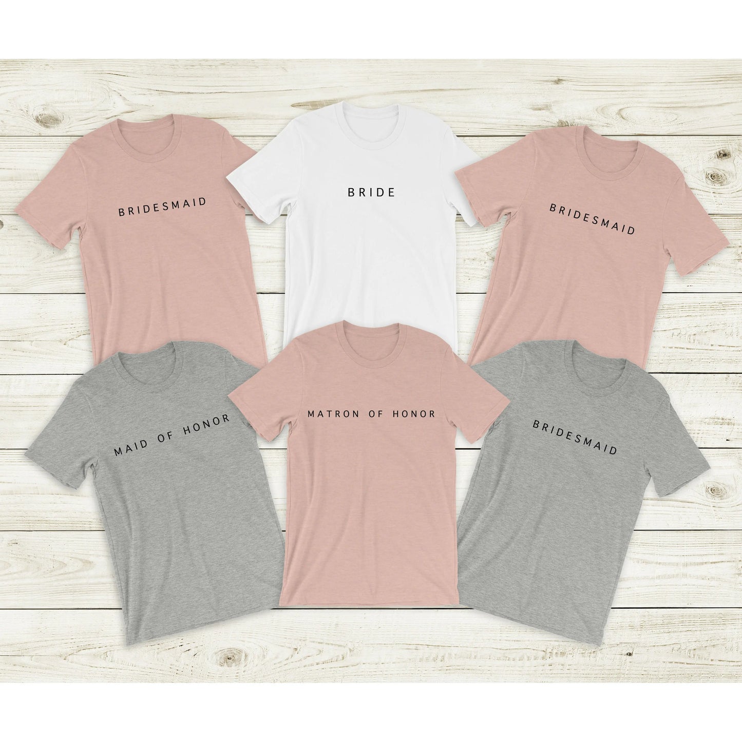 Bridesmaid Simple Text Tshirt | Bridesmaid Getting Ready Outfit, Bridesmaid Shirts, Bridesmaid Gift, Bridal Party Shirt Printify