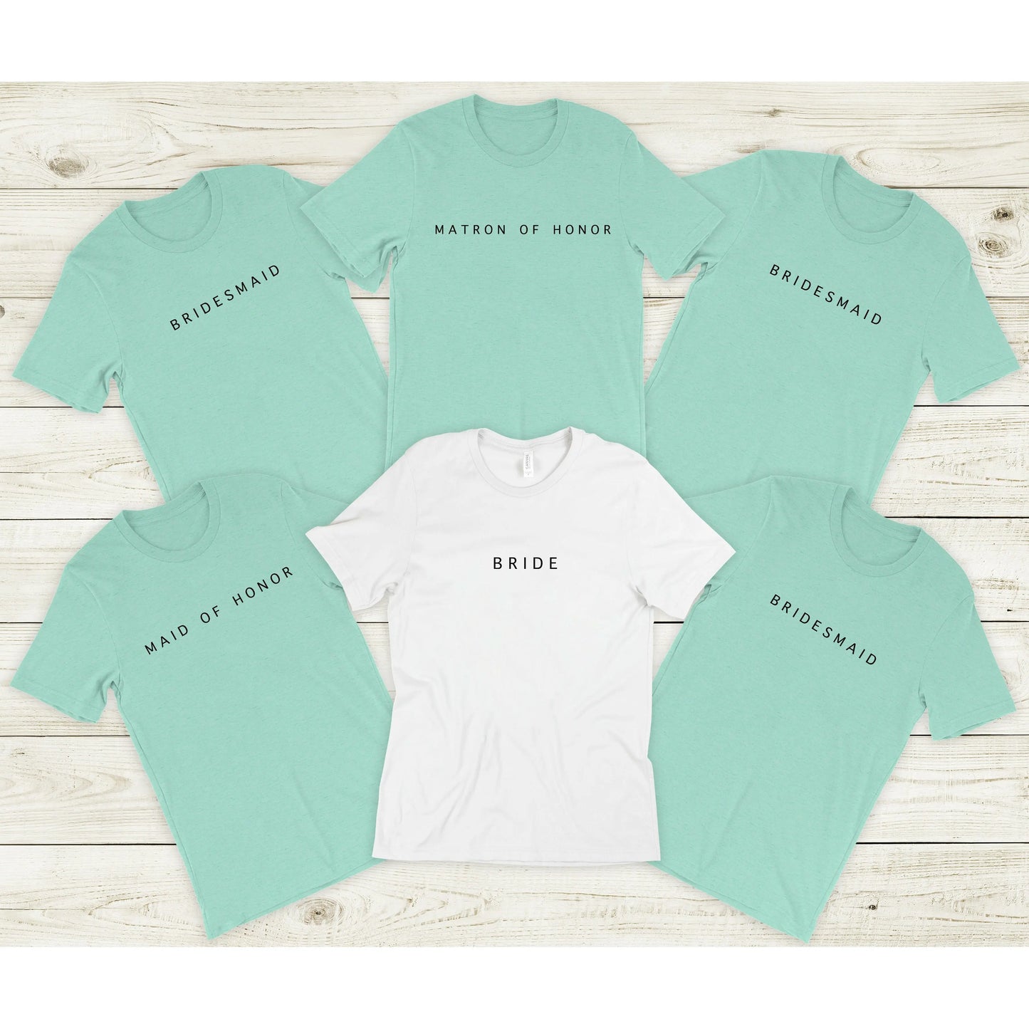 Bridesmaid Simple Text Tshirt | Bridesmaid Getting Ready Outfit, Bridesmaid Shirts, Bridesmaid Gift, Bridal Party Shirt Printify