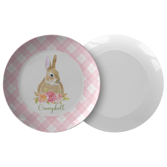 Bunny Personalized Plate for Kids teelaunch