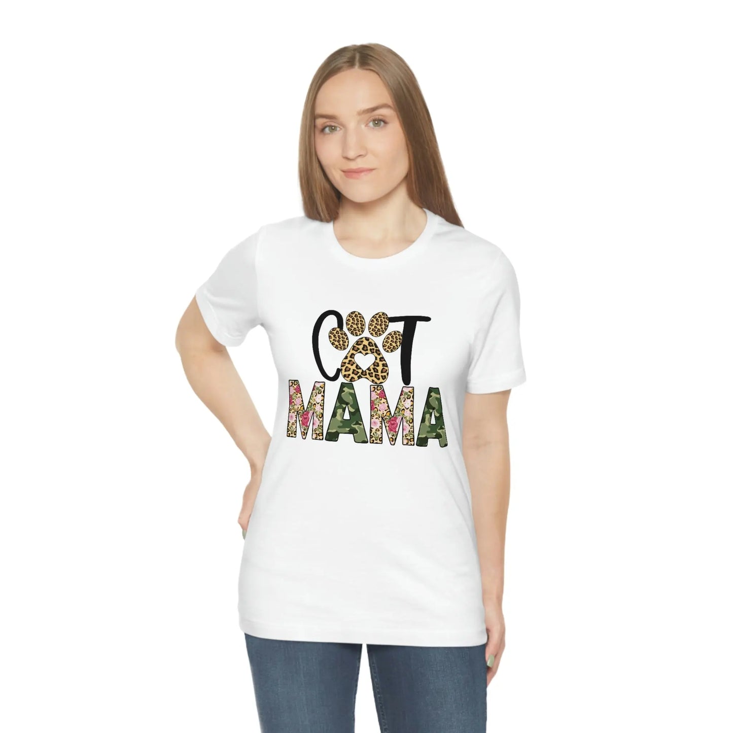 Cat Mom T shirt Printify