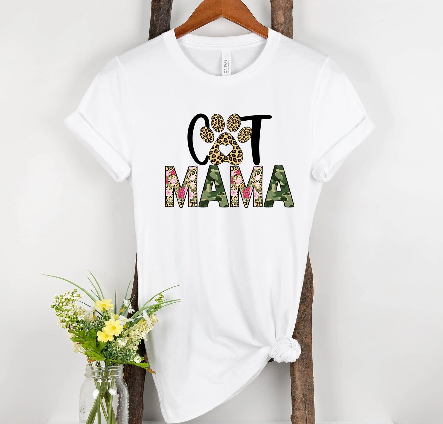 Cat Mom T shirt Printify