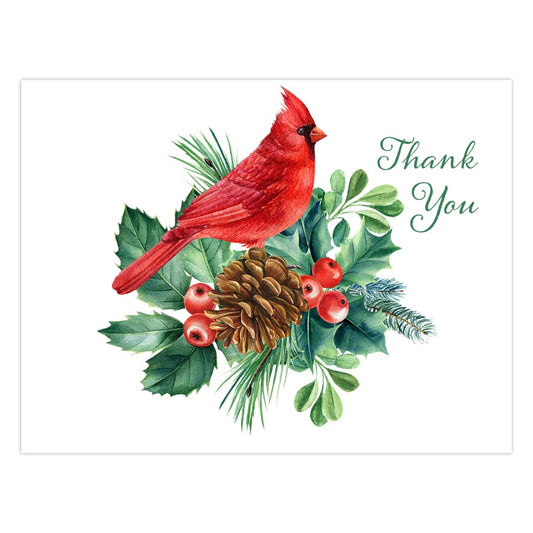 Christmas Cardinal Thank You Cards Amazing Faith Designs