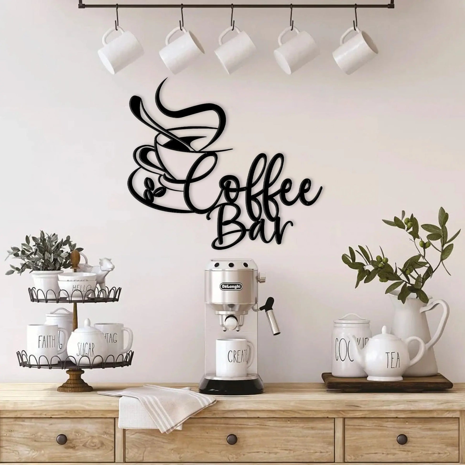 Coffee Bar Metal Sign teelaunch