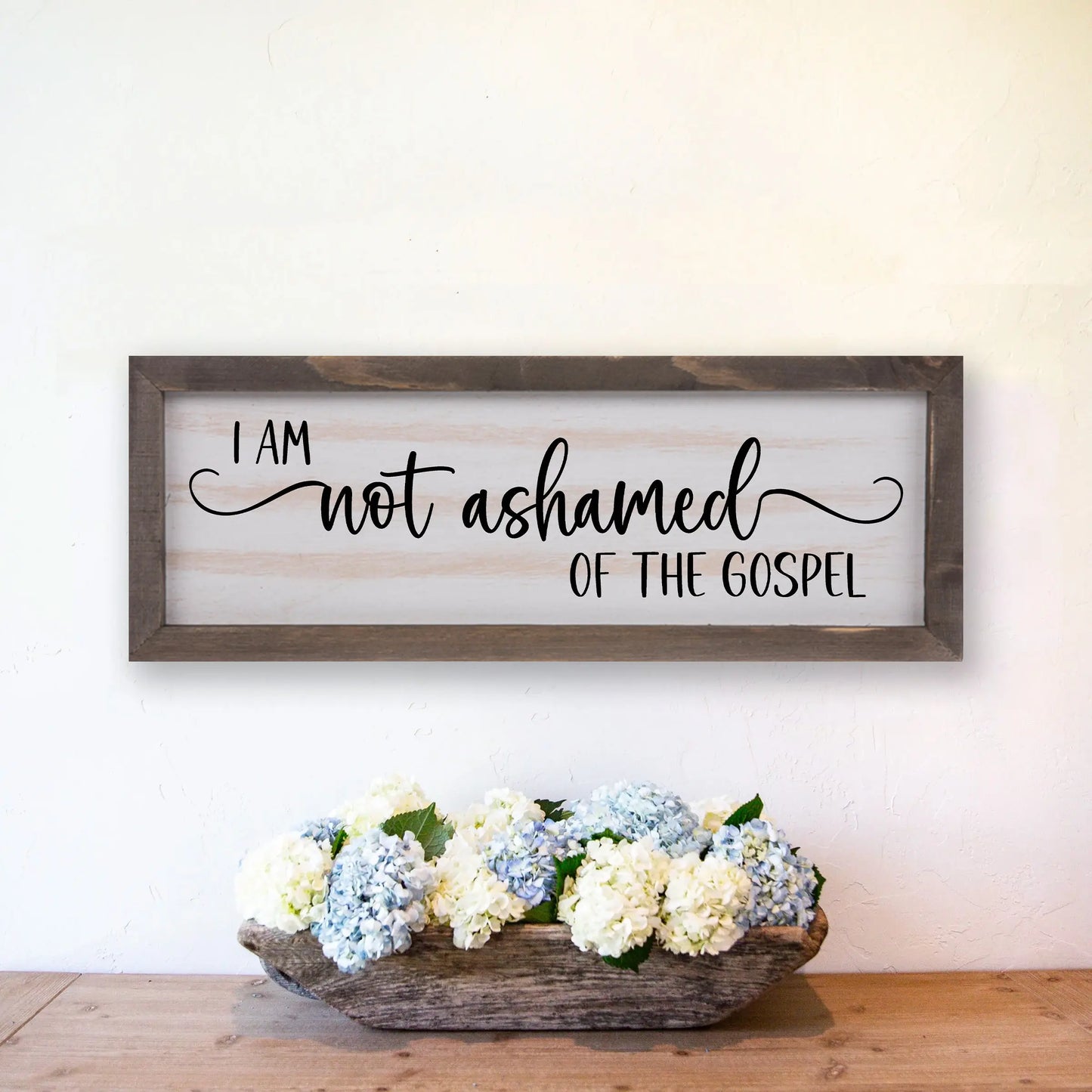 Copy of Love One Another Rustic Whitewash Wood Frame Scripture Sign | John 13:34 amazingfaithdesigns