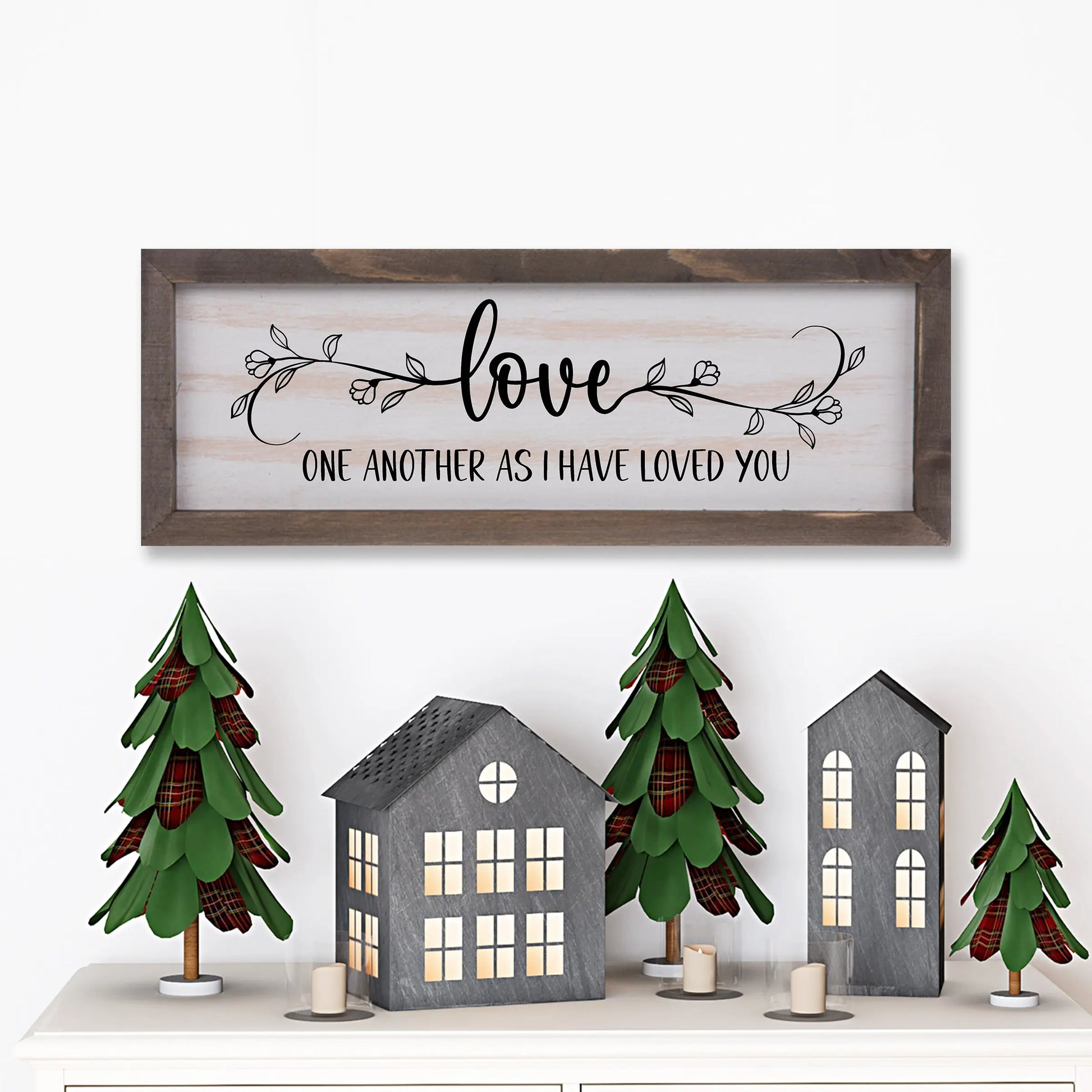 Copy of With God All Things Are Possible Rustic Whitewash Wood Frame Scripture Sign | Matthew 19:26 amazingfaithdesigns