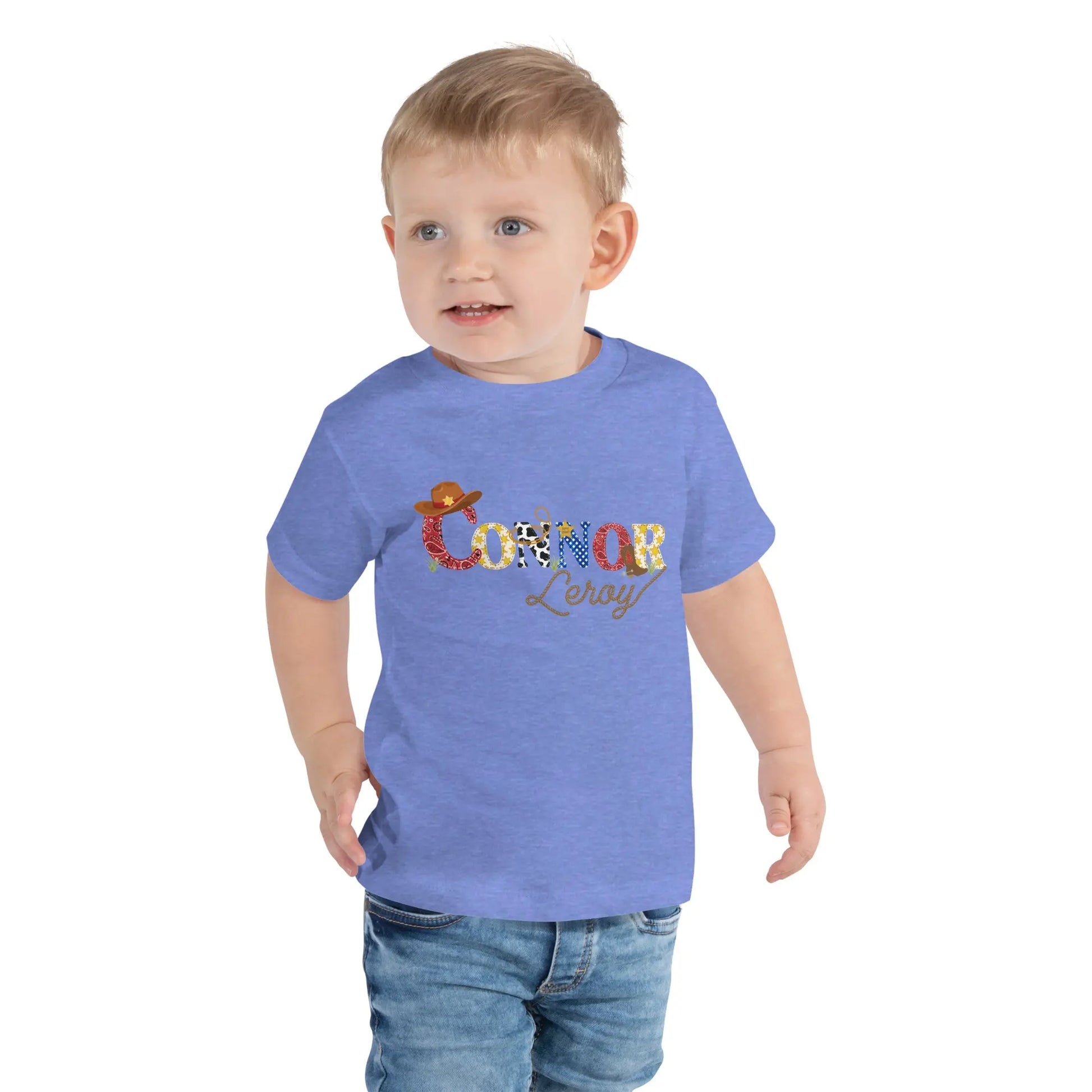 Cowboy Personalized Toddler T-shirt Amazing Faith Designs