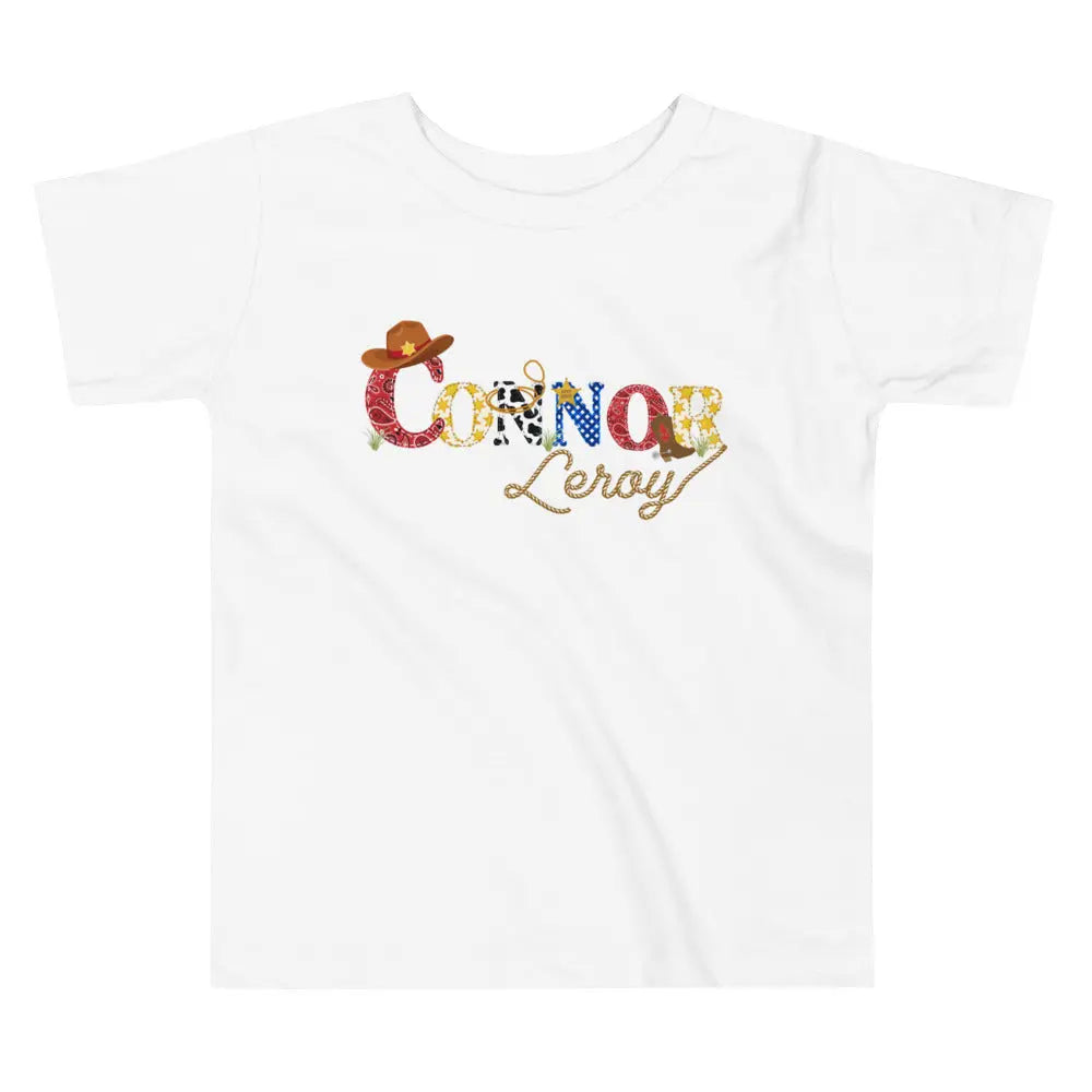 Cowboy Personalized Toddler T-shirt Amazing Faith Designs