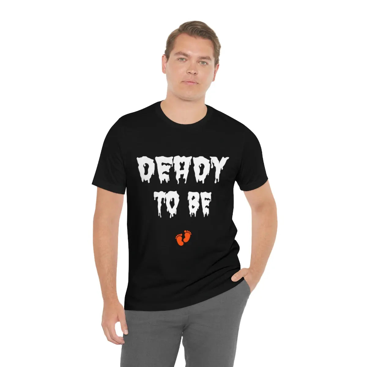 Deady to Be Tee, Halloween Dad Shirt, Pregnancy Announcement Tee, Halloween Tee Printify