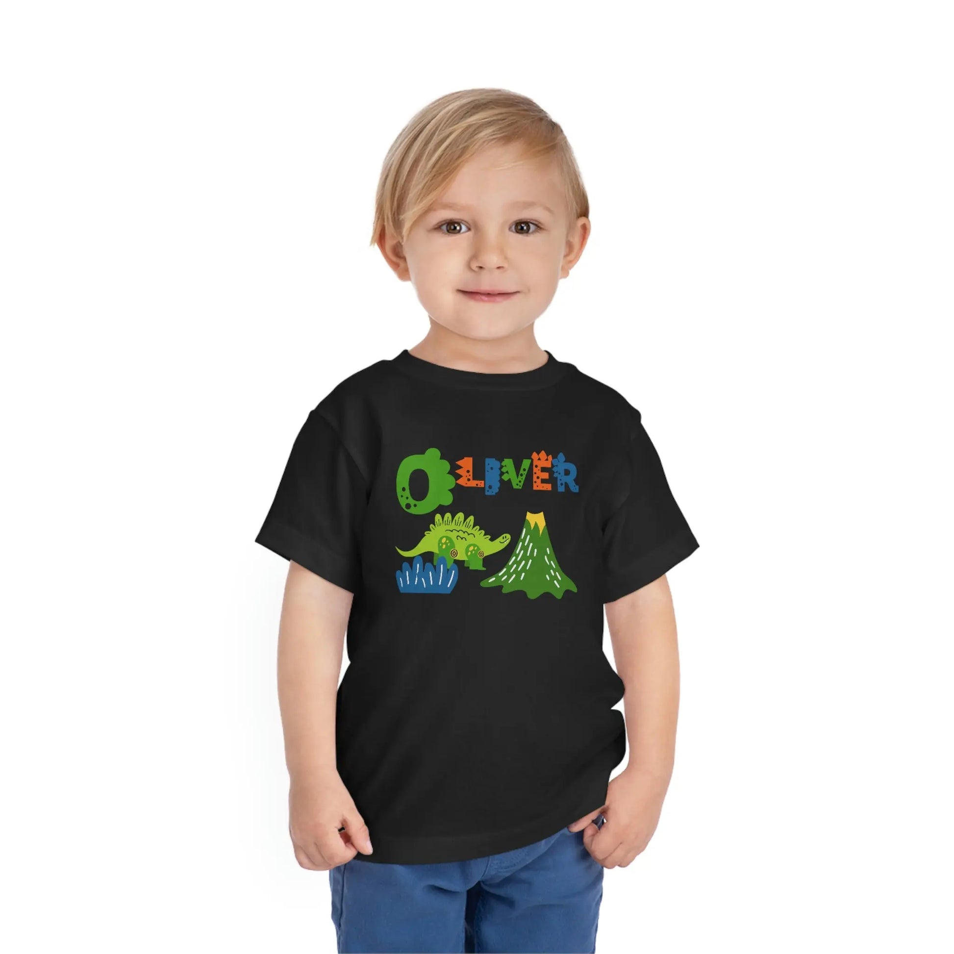 Dinosaur Personalized Toddler T-shirt Printify