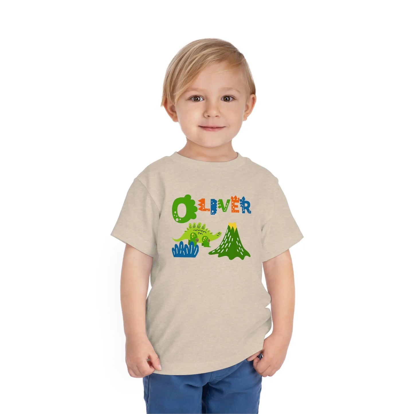 Dinosaur Personalized Toddler T-shirt Printify
