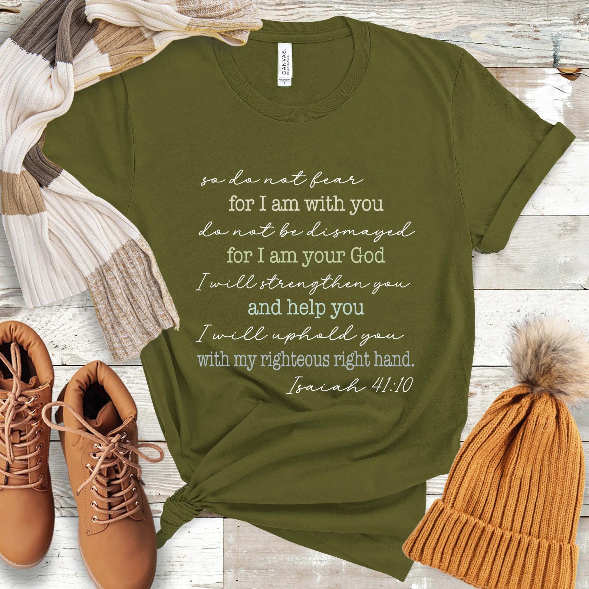 Do Not Fear Scripture Unisex t-shirt | Isaiah 41:10 Amazing Faith Designs
