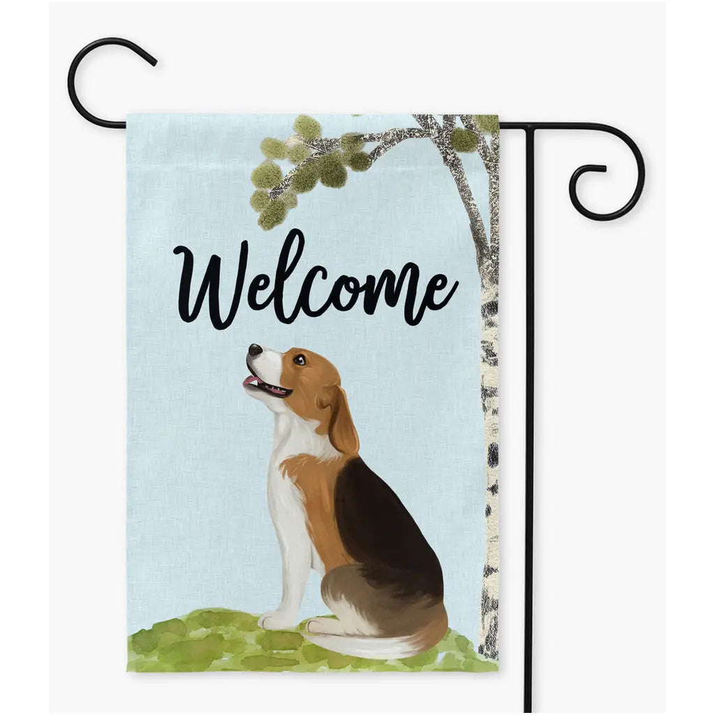 Dog Breed Garden Flag, Choose from 24 dogs Amazing Faith Designs