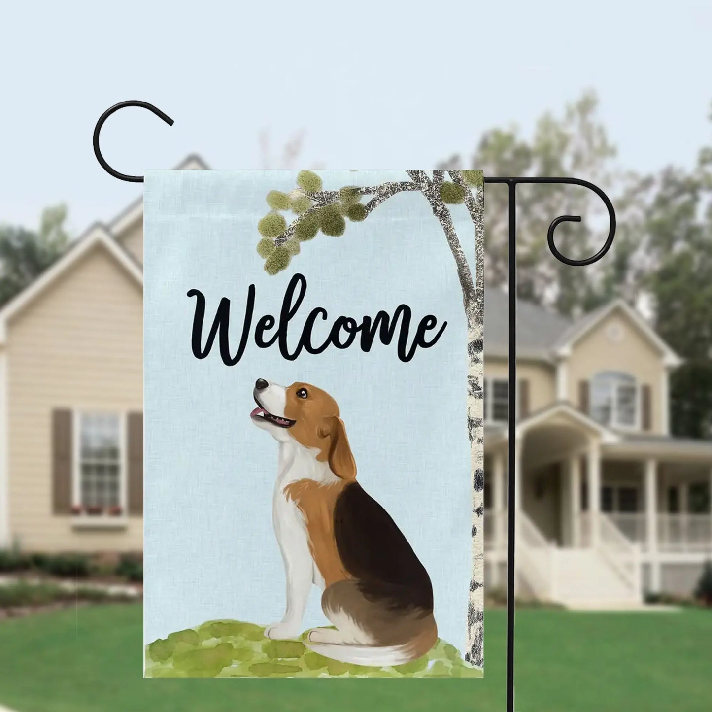 Dog Breed Garden Flag, Choose from 24 dogs Amazing Faith Designs