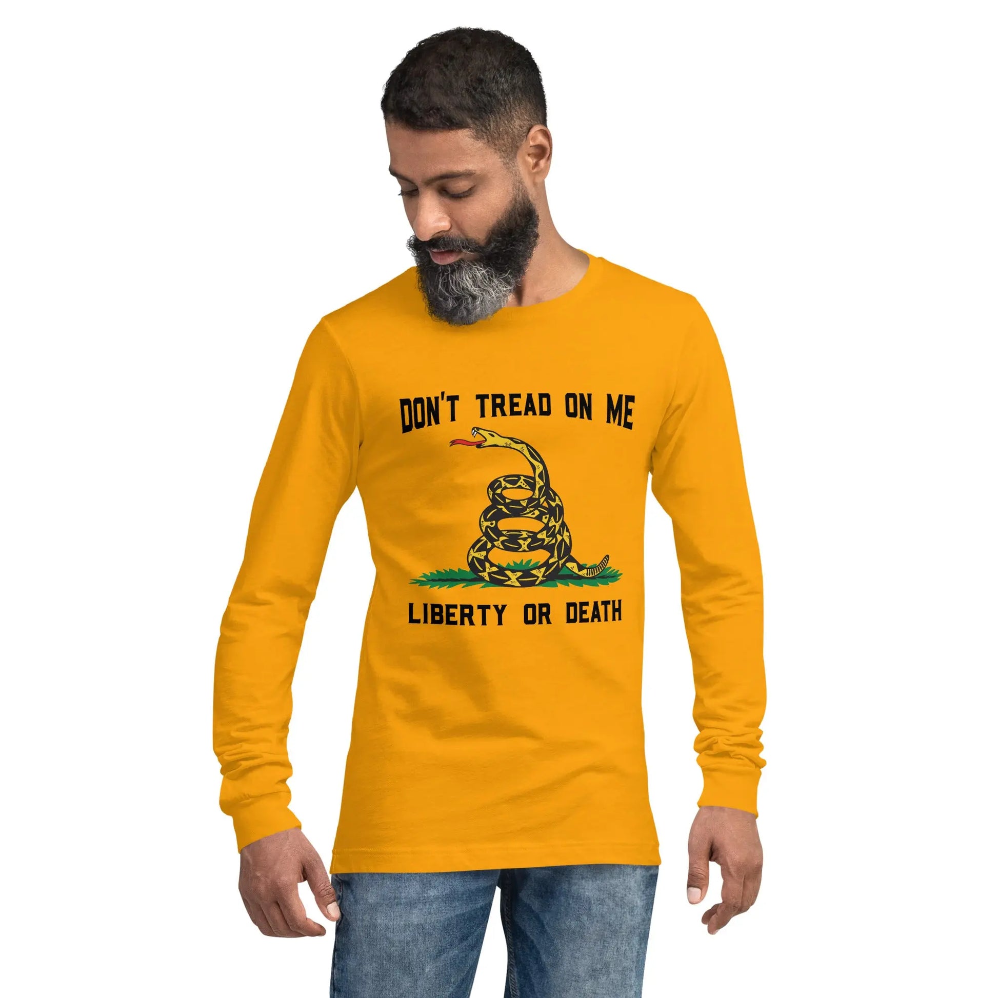 Don't Tread On Me Long Sleeve Tee Amazing Faith Designs