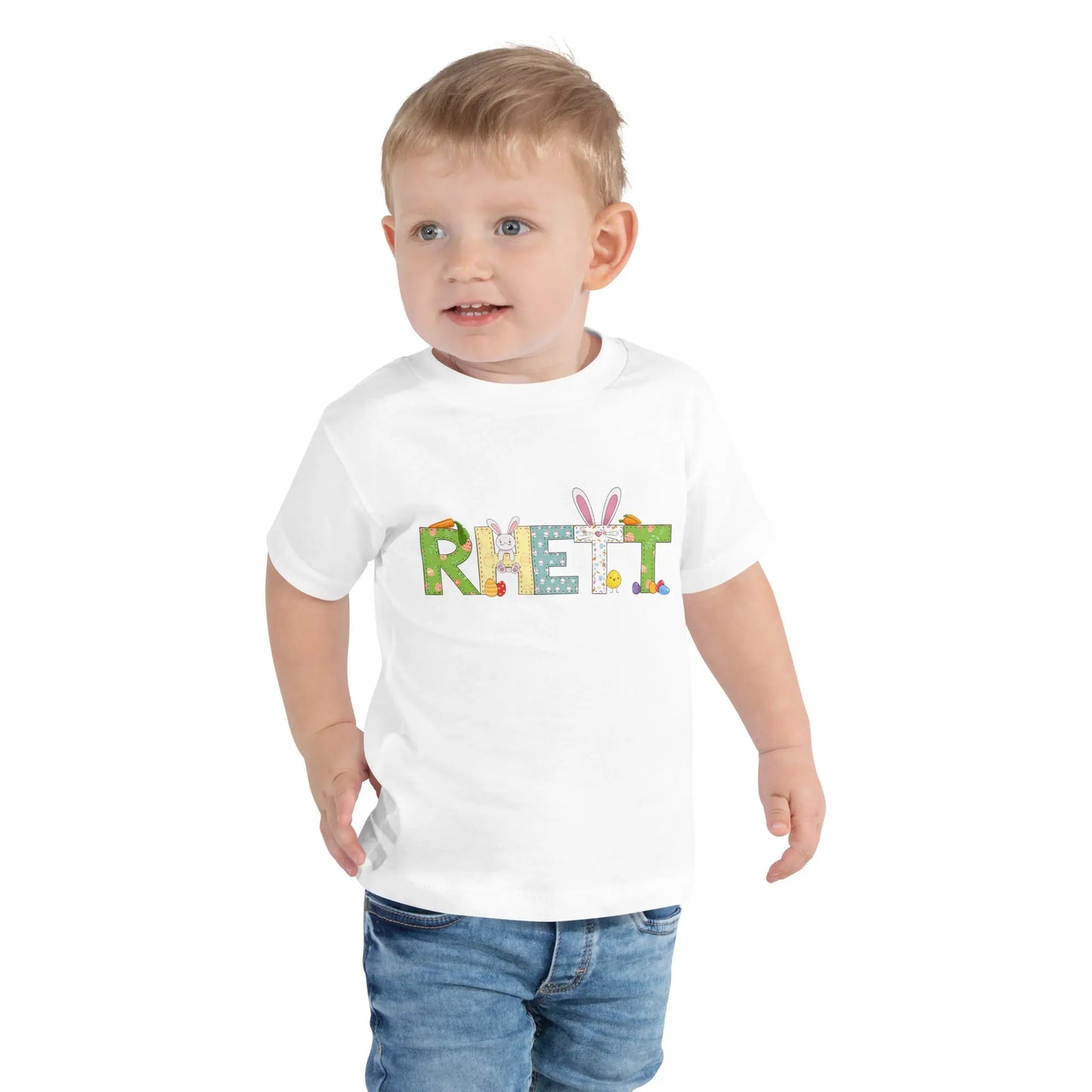 Easter Personalized Toddler Boy Short Sleeve Tee Amazing Faith Designs