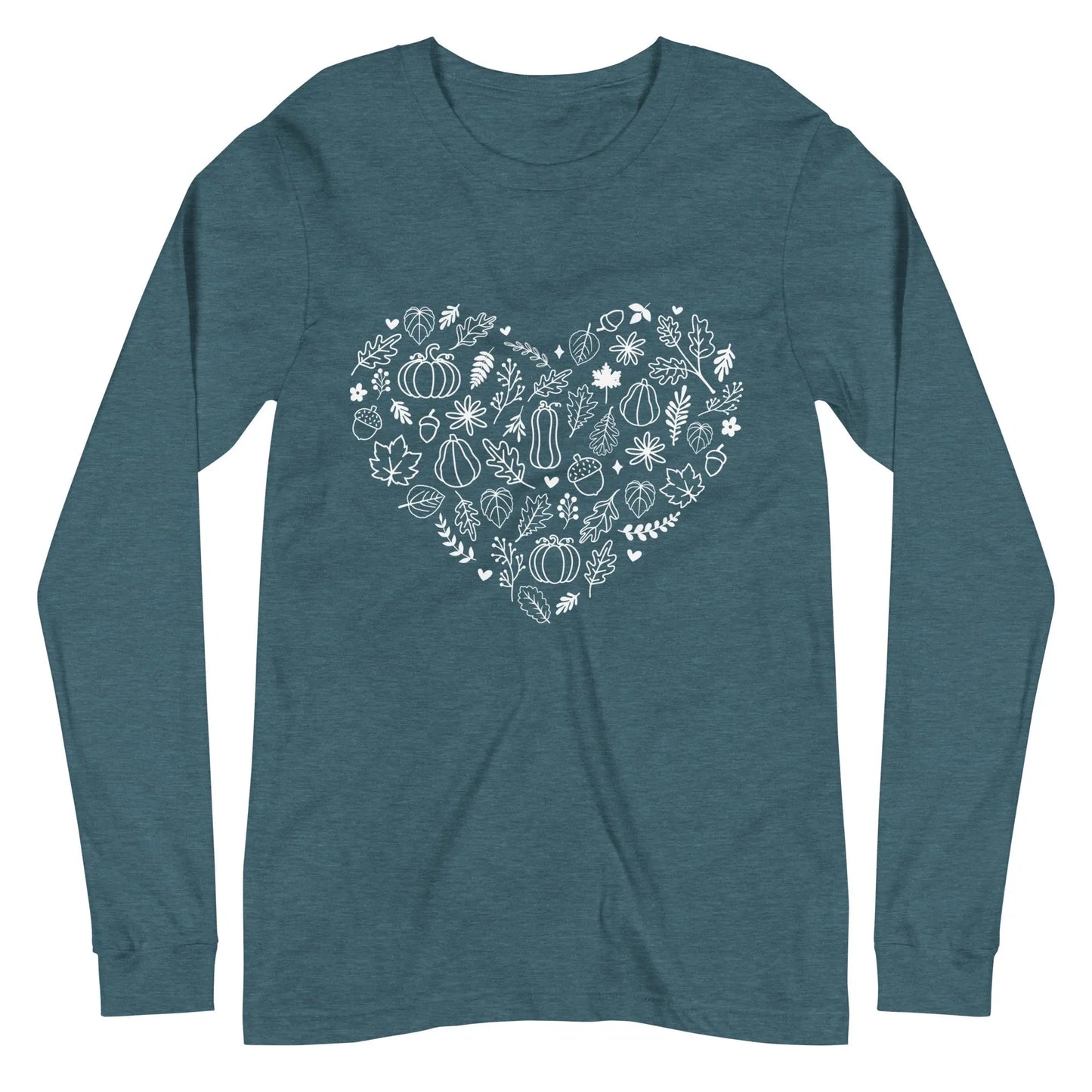 Fall Heart Long Sleeve Tee Amazing Faith Designs