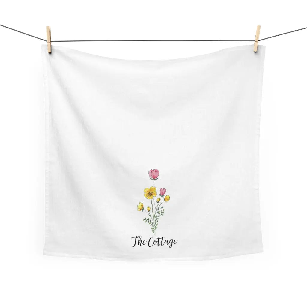 Farmhouse Wildflower Tea Towel (The Cottage) - Personalized Printify