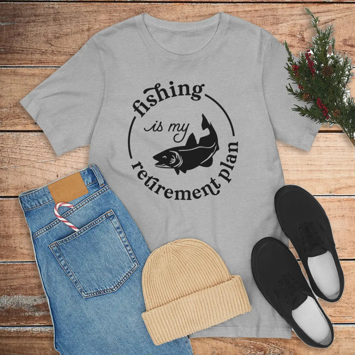 Fishing is My Retirement Plan Unisex T-shirt Printify
